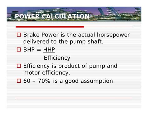 brake horsepower formula for centrifugal pump|how to calculate brake power.